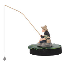 1Set Miniature Fisherman Floating Aquarium Toy for Fish Tank Decor