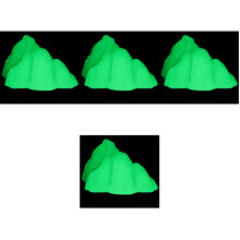 4Pcs Delicate Light Green Rockery Statue Aquarium Fish Tank Decor