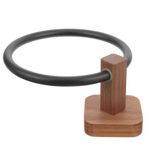 Hand Towel Holder Bathroom Towel Rack White Wood 1pack