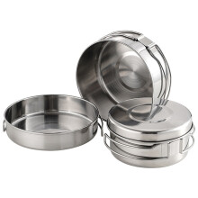Stainless Steel Camping Cookware Set For Outdoor Cooking