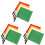12Pcs Colored Referee Hand Flags Durable Small Signal Flags for Sports 1