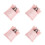 4Sets Multi Cute Mini Dollhouse Bedding Set Soft Fabric Decorative Kit 1