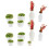14Pcs Plastic Mini Potted Plants for Dollhouse Accessories 1