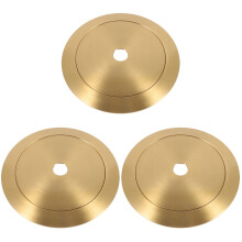 3Sets Golden Brass Lamp Shade Collar Rings Durable Light Accessories