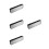4Pcs Modern LED Digital Wall Clock Black with Adjustable Brightness 1