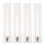 4Pcs Clear Display Stand with Automatic Shelf Replenishment 1