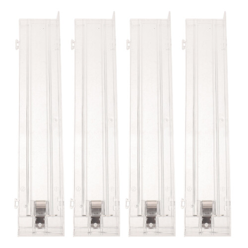 4Pcs Clear Display Stand with Automatic Shelf Replenishment