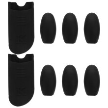 1Ensemble Accessoires Sax Silicone Noir Repose Pouce Et Tampon Clé