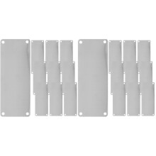 20St Roestvrijstalen Metalen Naamplaten Voor DIY Gravure En