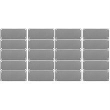 20St Multifunctionele Metalen Deurborden Grijs Blanke Gravure Platen