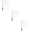 3Pcs Multi-Sport White Signal Flags Handheld with Comfortable Grip 8