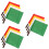 12Pcs Match Signal Flags Assorted Colors Non-Slip Handle Referee Flags 6