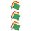 12Pcs Match Signal Flags Assorted Colors Non-Slip Handle Referee Flags 7