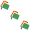 12Pcs Match Signal Flags Assorted Colors Non-Slip Handle Referee Flags 8