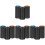 12Pièces Cache Piles Microphone Plastique Assorti Pour Micro 5