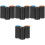 12Pièces Cache Piles Microphone Plastique Assorti Pour Micro 6