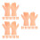 18Pairs Beige Plastic Miniature Hands with Adjustable Joints for Dolls 3