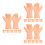 18Pairs Beige Plastic Miniature Hands with Adjustable Joints for Dolls 5