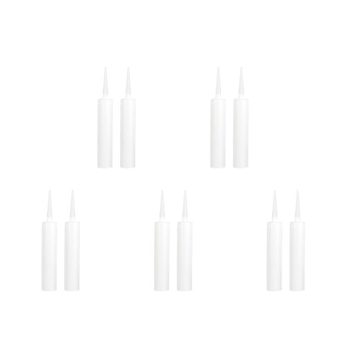 10Pièces Tubes De Mastic Réutilisables PVC Pour Bâtiment Sols 2