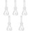 5Pcs Transparent Glass Density Bottles with Stopper for Lab Use 2