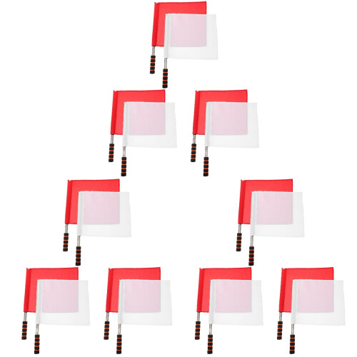 6Pièces Drapeaux De Commandement Arbitre Rangement Antidérapant 1