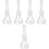 5Pcs Transparent Glass Density Bottles with Stopper for Lab Use 3