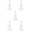5Pcs Transparent Glass Density Bottles with Stopper for Lab Use 7