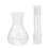 5Pcs Transparent Glass Density Bottles with Stopper for Lab Use 10