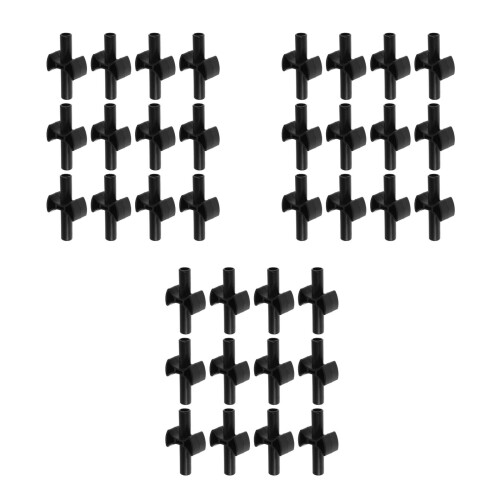 36Pièces Espacers De Poteaux Pour Trampoline ABS Noir, Support 2