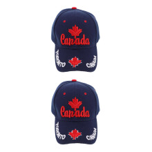 2St Donkerblauwe Canada Pet Met Geborduurde Kaiservlag