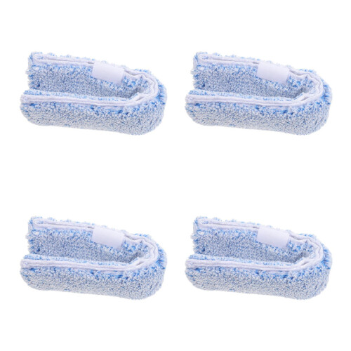 4Pcs Reusable Blue Microfiber Replacement Pads for Window Cleaning 1