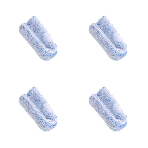 4Pcs Reusable Blue Microfiber Replacement Pads for Window Cleaning 2