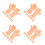 24Pairs Plastic Miniature Hands for Dolls Beige DIY Puppet Making Kit 5