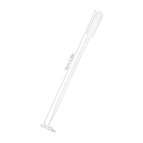 100Pcs Clear Plastic Lab Pipettes with Graduated Measurement Marks 1
