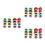 24Pcs Multi Color Plastic Flower Sunglasses Fun Party Eyeglass Props 2