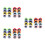 24Pcs Multi Color Plastic Flower Sunglasses Fun Party Eyeglass Props 3