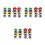 24Pcs Multi Color Plastic Flower Sunglasses Fun Party Eyeglass Props 4