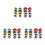 24Pcs Multi Color Plastic Flower Sunglasses Fun Party Eyeglass Props 6