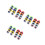 24Pcs Multi Color Plastic Flower Sunglasses Fun Party Eyeglass Props 7