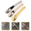 3Pcs Reusable Zinc Alloy Makeup Spoon Spatulas for Home Use Assorted 8