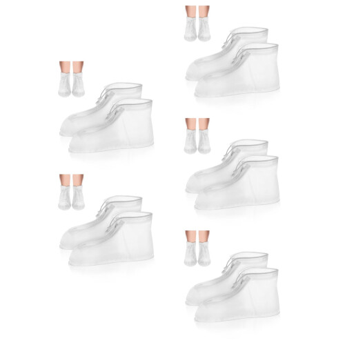 5Paires Guêtres Imperméables PVC Réutilisables Extérieur 1