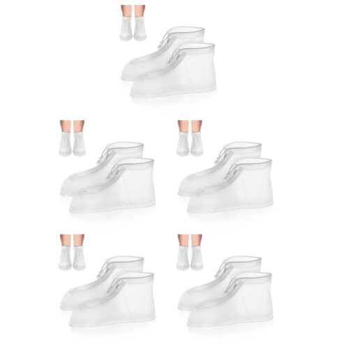 5Paires Guêtres Imperméables PVC Réutilisables Extérieur 2