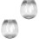 2pcs Home Glass Lamp Decor Durable Glass Light Home Light 3