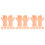18Pairs Realistic Beige Plastic Mini Hands Doll Making Accessories Kit 7