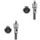2Sets Silver Door Viewer Peephole with Privacy Shield for Front Door 2