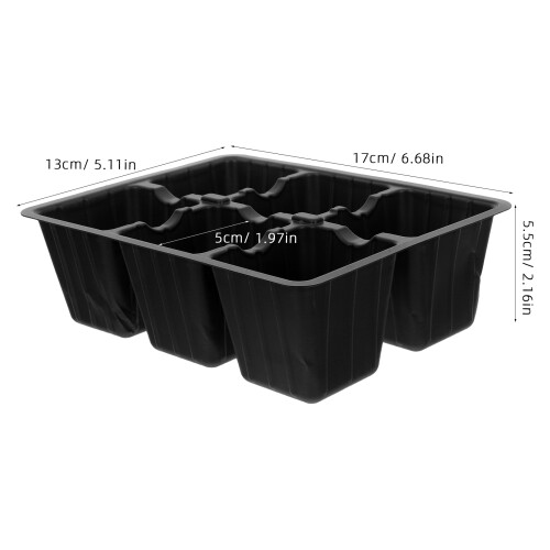 30Pièces Plateaux Plastic Semis Débutants Drainage Trous 1