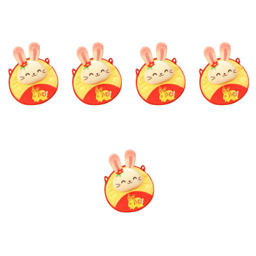 5pcs Plush Rabbit Coin Bag Cross Body Red Packet Gift 2