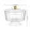 Transparent Plastic Footed Fruit Bowl with Covered Lid for Home 2
