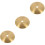3Sets Golden Brass Lamp Shade Collar Rings Durable Light Accessories 5