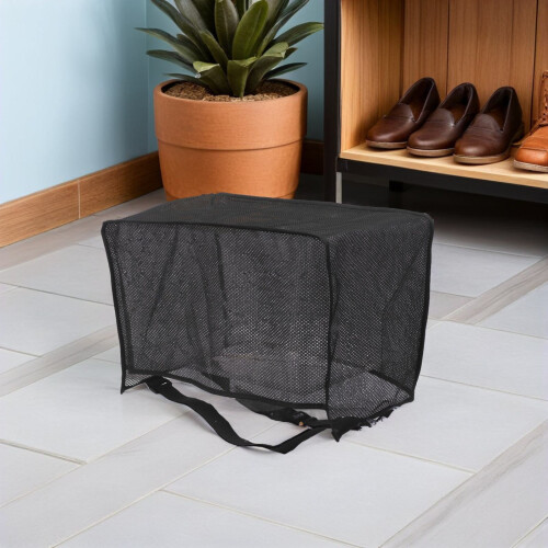 Outdoor Black Breathable Mesh Cover for U-Shaped Window Ac Units 2